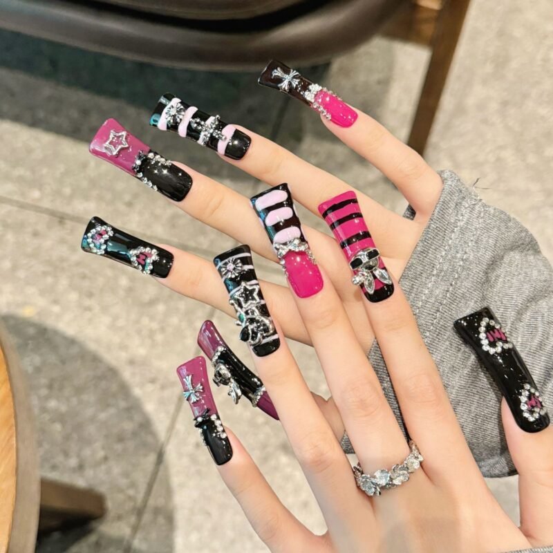 Extended duckbill nail art personalized graffiti - 图片 3