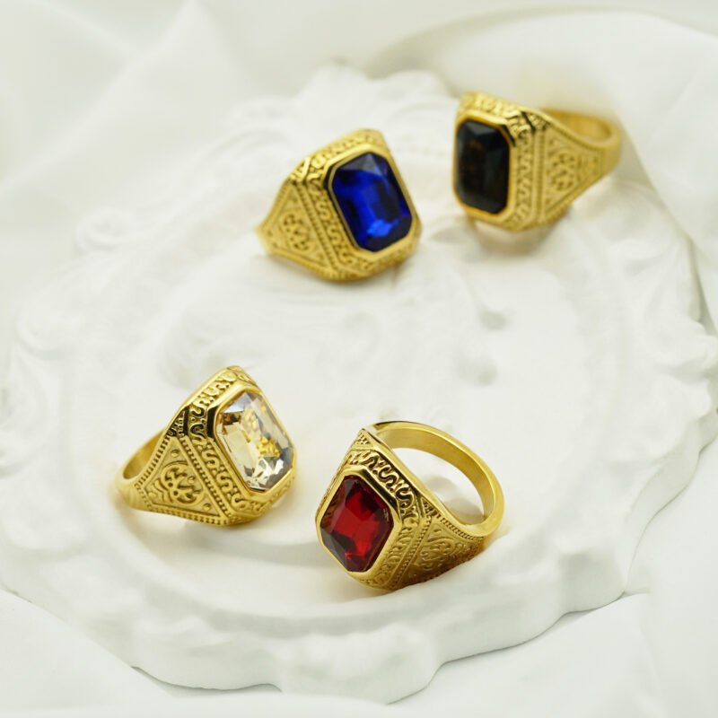 Premium large gemstone rings - 图片 18