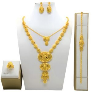 Arabic Wedding Gold Plated Jewelry