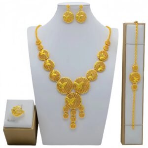 Classic Gold Plated Necklace Set