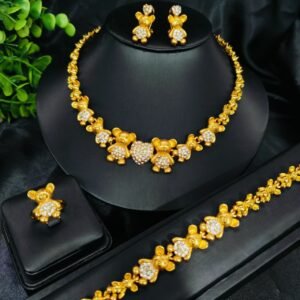 Wedding Jewelry Set – 22K Gold Plated Finish