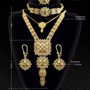 Dubai Style 24K Gold Plated Bridal Jewelry