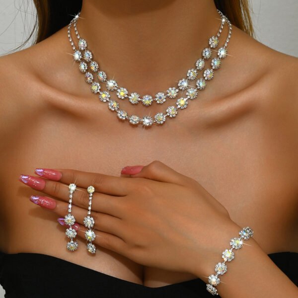 Affordable Sparkling Jewelry Sets with Necklace and Bracelet Wholesale - 图片 7