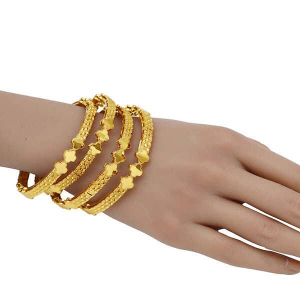 African Fashion Gold Plated Bracelets Wholesale - 图片 3