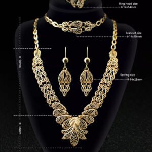 Heavy Gold Plated Jewelry Set for African Ladies