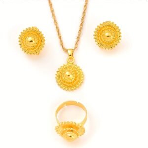 Gold Plated Ethnic Jewelry Set