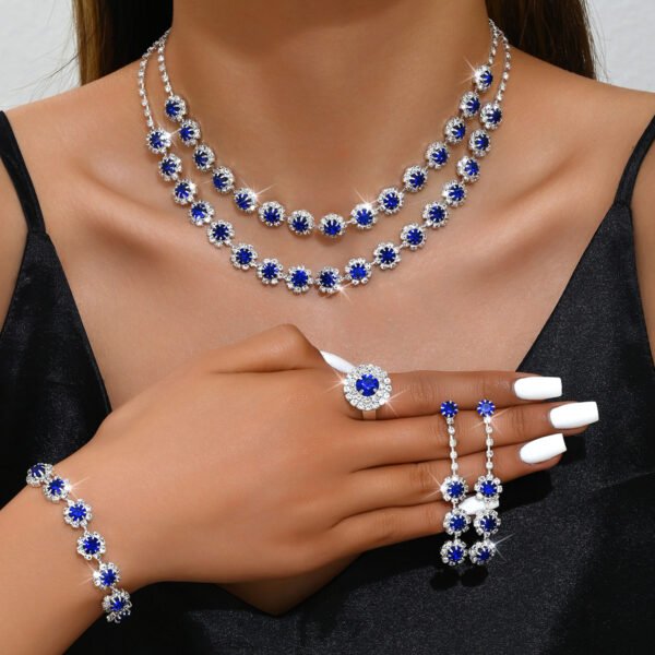 Affordable Sparkling Jewelry Sets with Necklace and Bracelet Wholesale - 图片 4