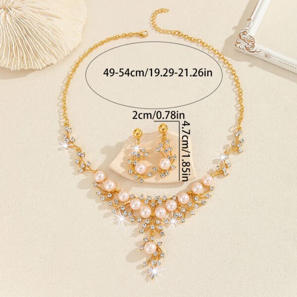 Cheap Sparkling Jewelry Set with Earrings and Necklace - 图片 4