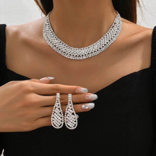 Sparkling Jewelry Sets Wholesale with Matching Earrings and Ring - 图片 2