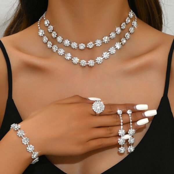 Affordable Sparkling Jewelry Sets with Necklace and Bracelet Wholesale - 图片 2