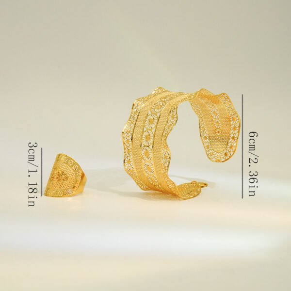 24K gold-plated bridal jewelry - 图片 5
