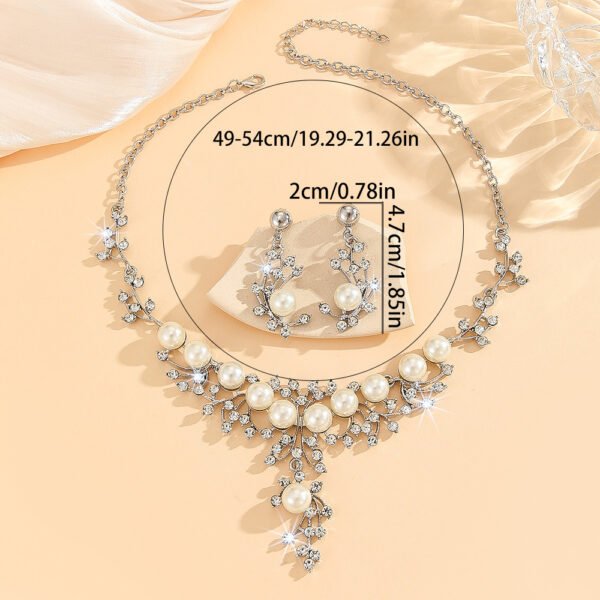 Cheap Sparkling Jewelry Set with Earrings and Necklace - 图片 3