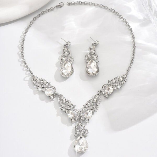 Budget Friendly Sparkling Jewelry Sets with Necklace and Bracelet - 图片 2