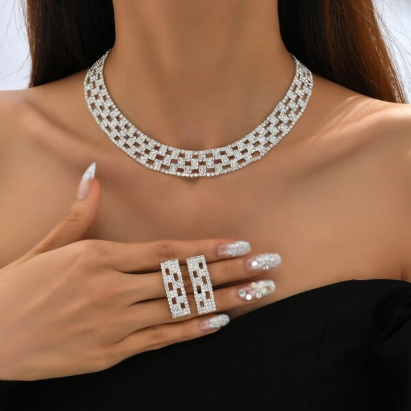 Sparkling Jewelry Sets Wholesale with Matching Earrings and Ring - 图片 7