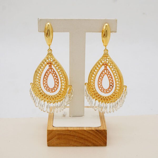 Arabic Style Alloy Earrings – Elegant Cultural Jewelry - 图片 6