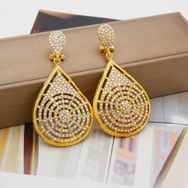 Boho Chic Alloy Earrings – Handmade-Look Ethnic Dangles - 图片 2