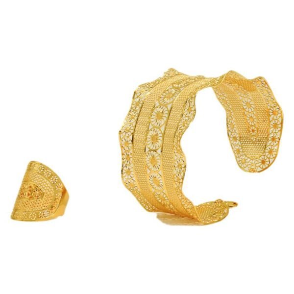 24K gold-plated bridal jewelry - 图片 4