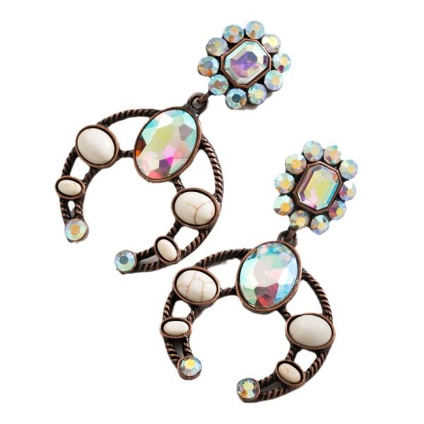 Boho Alloy Geometric Earrings – Modern Ethnic Design - 图片 5