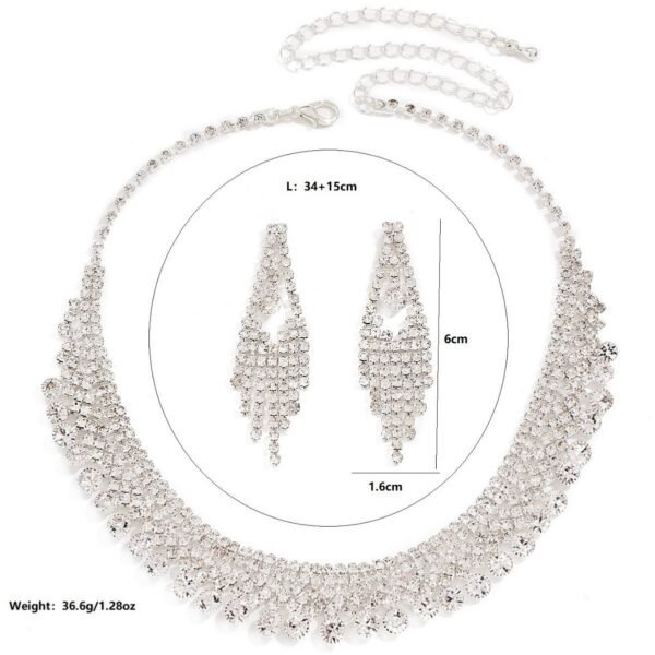 Sparkling Jewelry Sets Wholesale with Matching Earrings and Ring - 图片 6