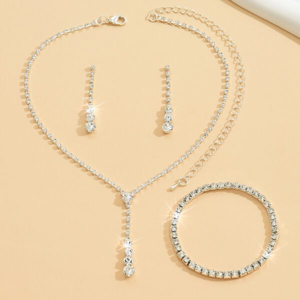 Sparkling Jewelry Sets with Matching Necklace and Ring - 图片 3