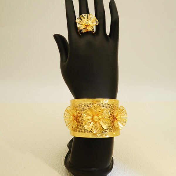 Dubai Style Bangle Ring Combo - 图片 6